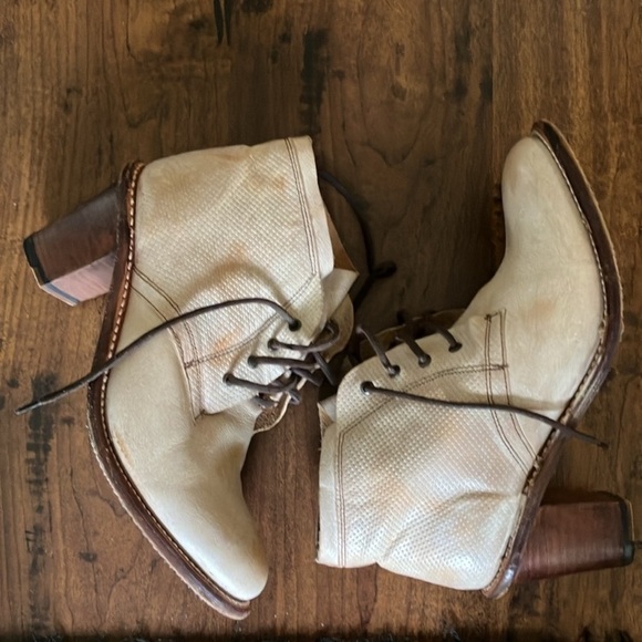 Bed Stu cobbler series leather lace up ankle boots US 8 rustic sand handmade - Picture 4 of 13